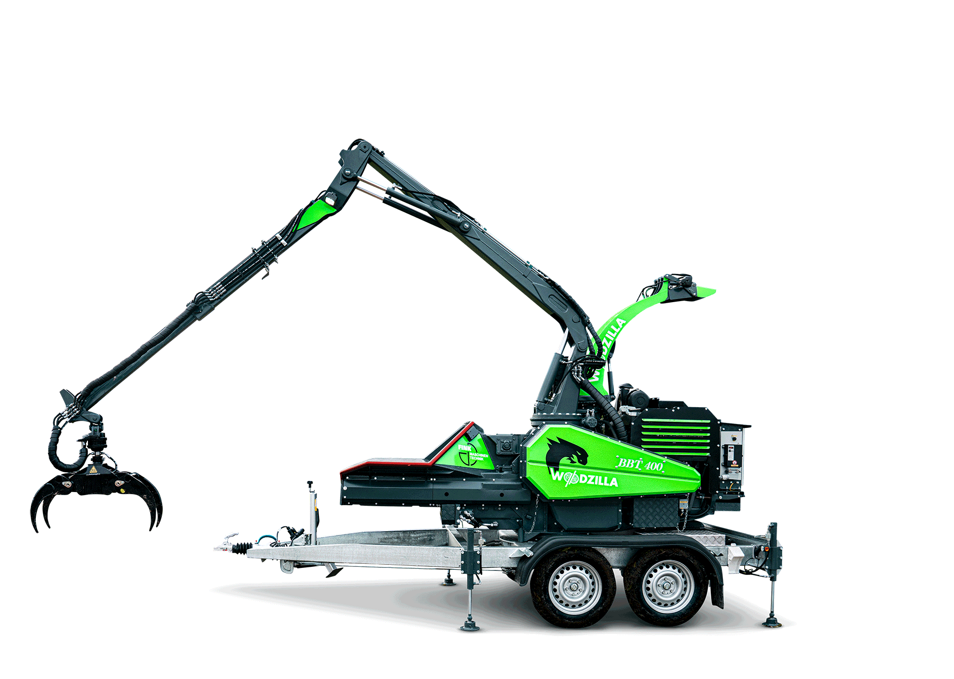 Wodzilla Holzhäcksler in Aktion